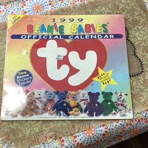 1999 Beanie Baby Official Calendar rare and vintage